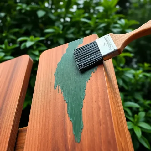 Czym malować mokre drewno