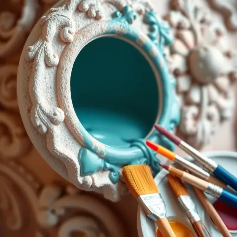 Czym malować sztukaterię