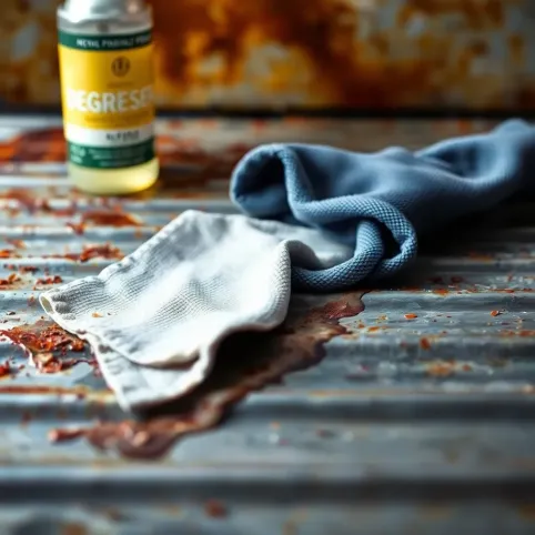 Czym odtłuścić blachę przed malowaniem