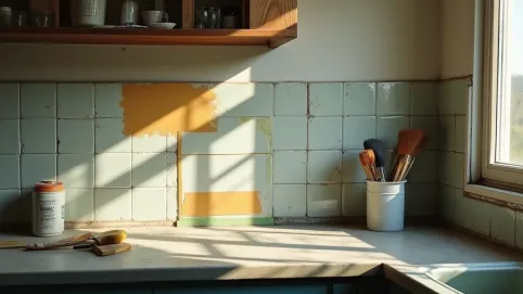 czym pomalować płytki w kuchni