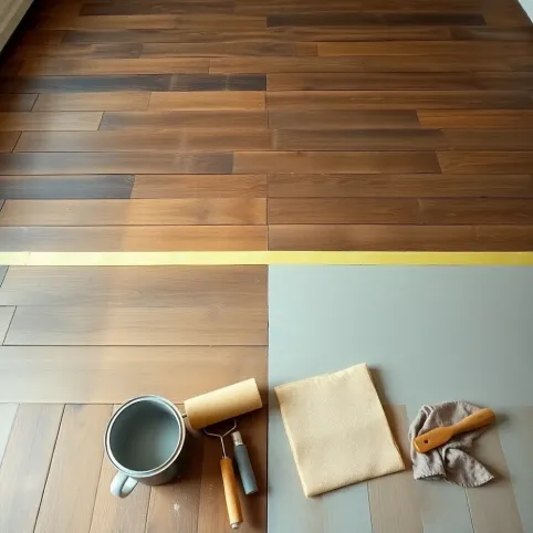 Czym pomalować starą podłogę drewnianą