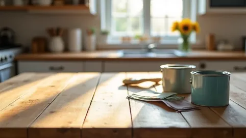 Czym pomalować stół drewniany w kuchni