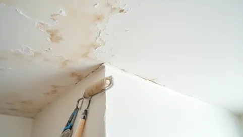 czym pomalować sufit po zalaniu