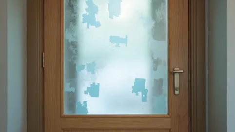 Czym pomalować szybę w drzwiach