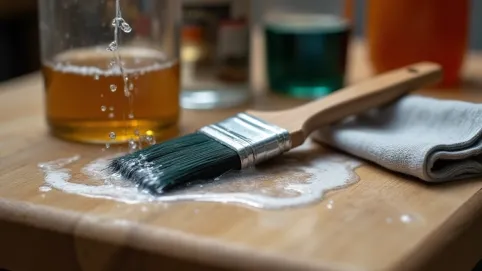 Czym umyć pędzel po lakierze do drewna