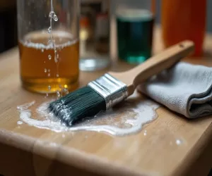 Czym umyć pędzel po lakierze do drewna