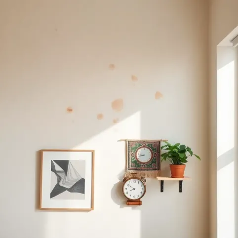 Czym zasłonić plamy na ścianie