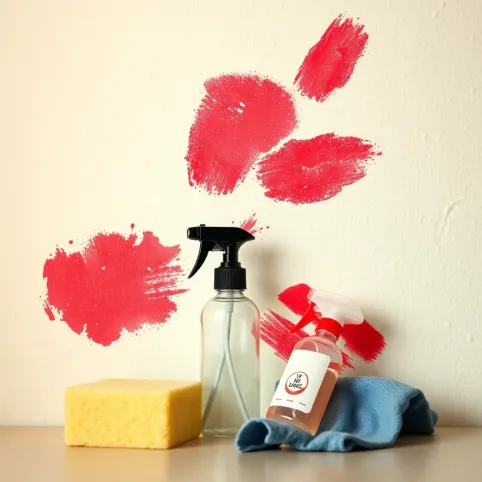 Czym zmyć pomadke ze ściany