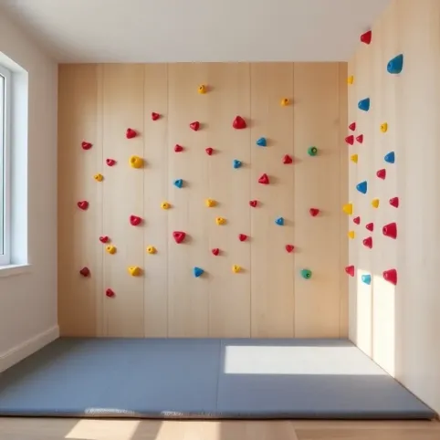 Domowa ścianka wspinaczkowa dla dzieci