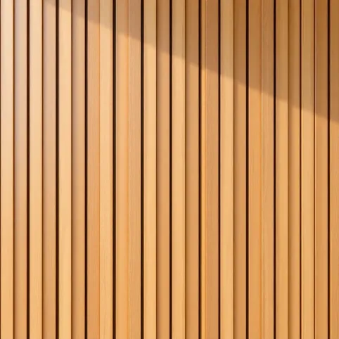 Drewniana ściana z listewek