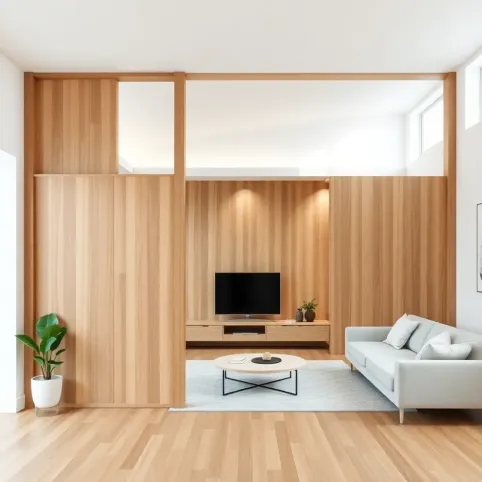 Drewniana ścianka działowa cena