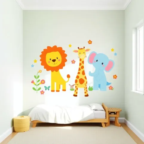 Duże naklejki na ścianę dla dzieci