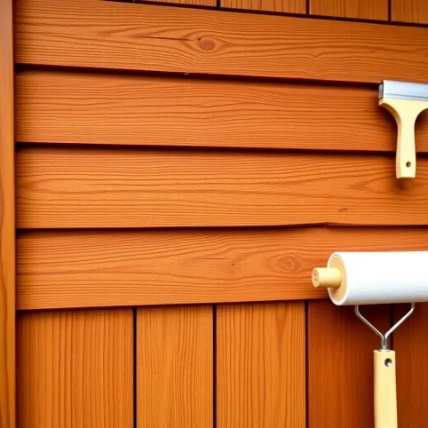 Elewacja drewniana czym malować