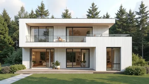 elewacja w stylu skandynawskim