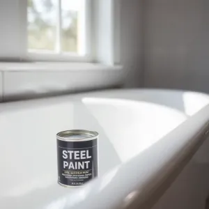 Farbą do malowania wanny stalowej