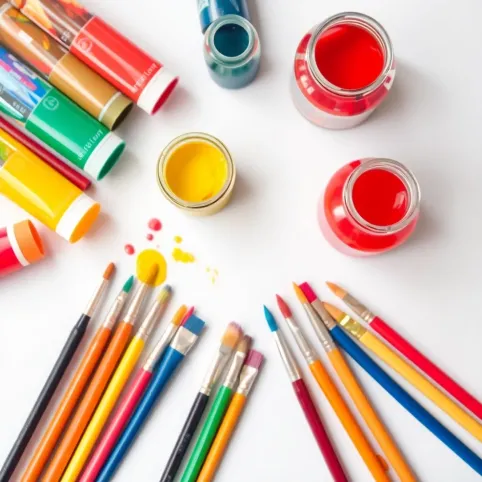 Farby akrylowe dla dzieci jak malować