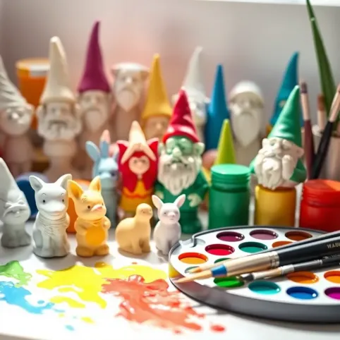 Farby do malowania figurek gipsowych