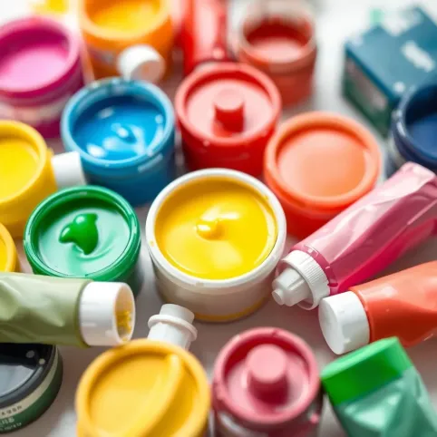 Farby do malowania na płótnie dla dzieci