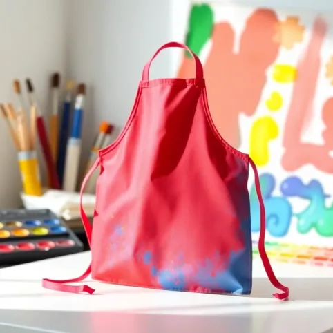 Fartuszek do malowania farbami dla dzieci