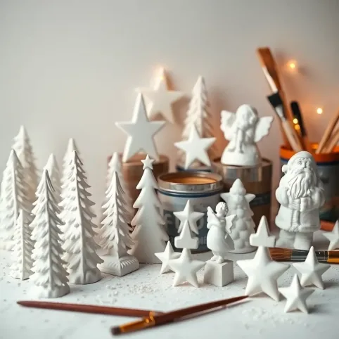 Figurki gipsowe do malowania Boże Narodzenie