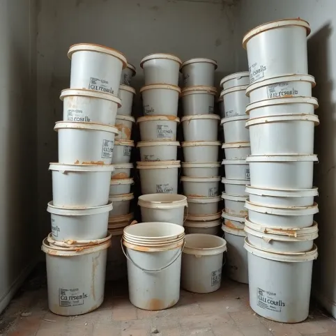 Gdzie wyrzucić wiadra po gładzi