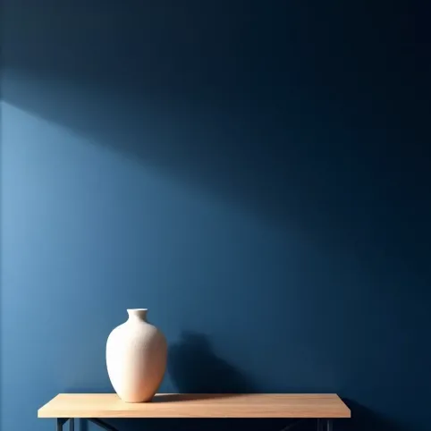 Granatowe ściany inspiracje