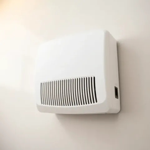 Grzejnik elektryczny ścienny z nadmuchem