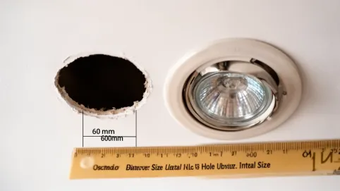 halogeny sufitowe jaki otwór