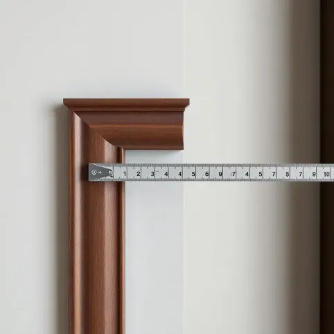 Ile ościeżnica nachodzi na ścianę