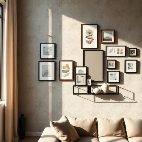 Inspiracje na ścianę w salonie