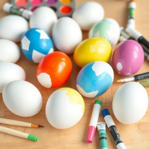 Jajka styropianowe czym malować
