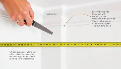 Jak dociąć listwy sufitowe w narożnikach wewnętrznych