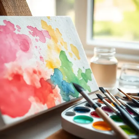 Jak malować akwarelami na płótnie