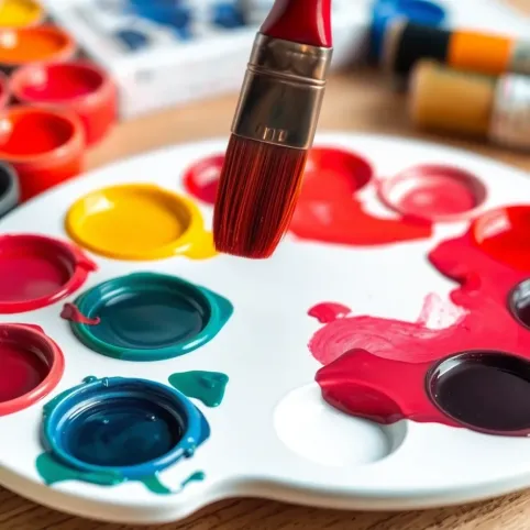 jak malować farbami akrylowymi