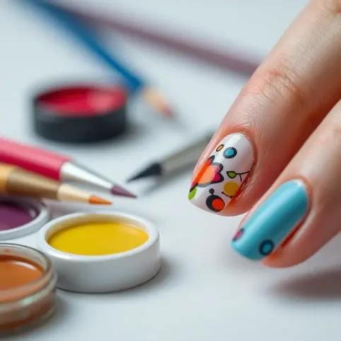 Jak malować farbami akrylowymi na paznokciach
