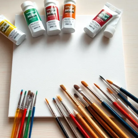 Jak malować farbami akrylowymi na płótnie