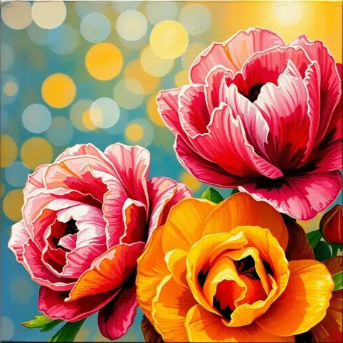 Jak malować kwiaty szpachelką