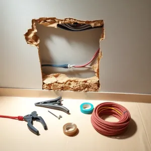 Jak naprawić uszkodzony kabel w ścianie