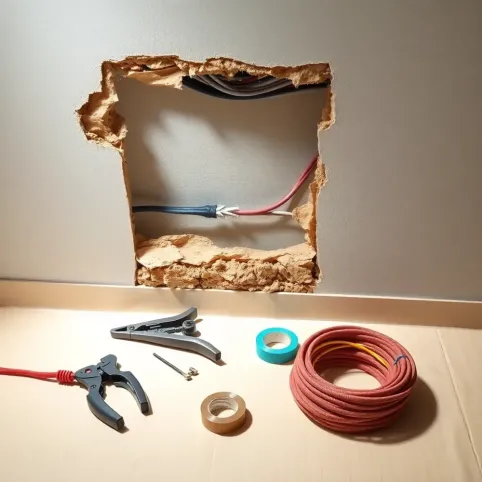 Jak naprawić uszkodzony kabel w ścianie