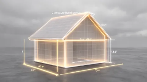 Jak obliczyć kubaturę budynku z dachem dwuspadowym