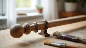 jak odnowić drewniany karnisz