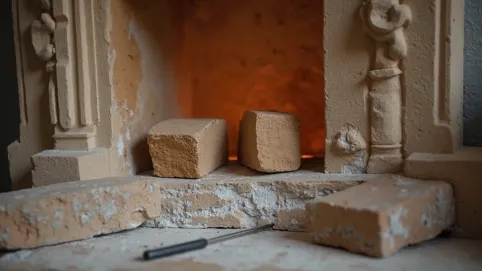 jak odnowić kominek z piaskowca