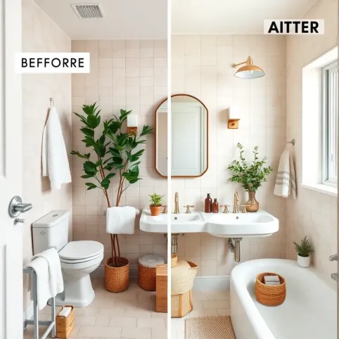 Jak odnowić starą łazienkę bez remontu