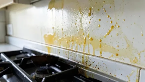 Jak odtłuścić ścianę w kuchni przed malowaniem