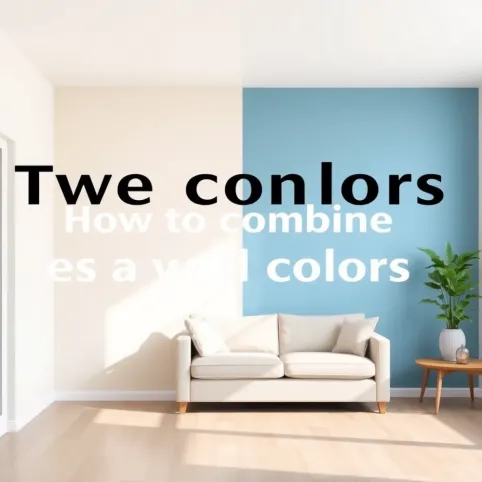 Jak połączyć dwa kolory ścian w pokoju