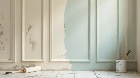 jak pomalować panele ścienne w przedpokoju