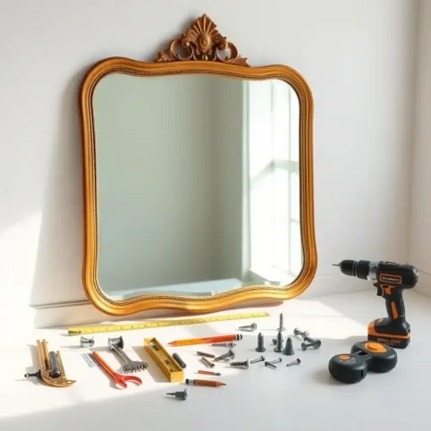 Jak powiesić ciężkie lustro na ścianie