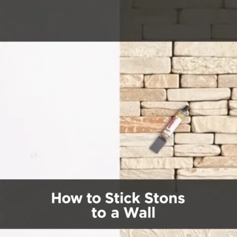 Jak przykleić kamienie do ściany