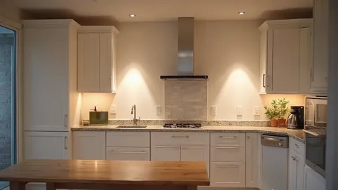 Jak rozmieścić halogeny na suficie w kuchni