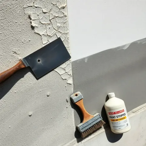 Jak usunąć farbę olejną ze ściany betonowej